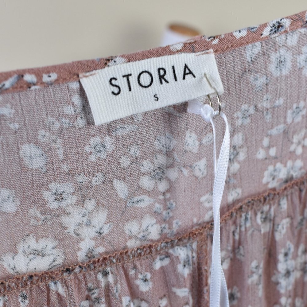Storia Mauve Floral Maxi Dress NEW - Picture 8 of 8